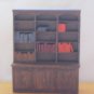 Dollhouse Bookcase with 56 Faux Books 