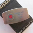 American Legion Zippo Money Clip, Knife Inscribed Jules, 1989