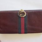 Vintage Gucci Women’s Wallet with Blue and Red Stripe