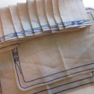 12 Linen Napkins 2 Placemats from Greece, Greige