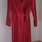 80s Red Suede Wrap Look Dress from Talbots Size 8
