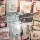 Paula Vaughan Cross Stitch Patterns Lot of 8 including Quilts for All Seasons