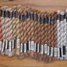 Lot 25 New Skeins Anchor #3 Perle Pearl Cotton Floss Brown Shades 