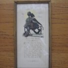Vintage Buzza Motto "All O' The While" Norman Rockwell Couple With Dog