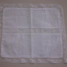 2 Vintage Hand Made Baby Pillowcases White 