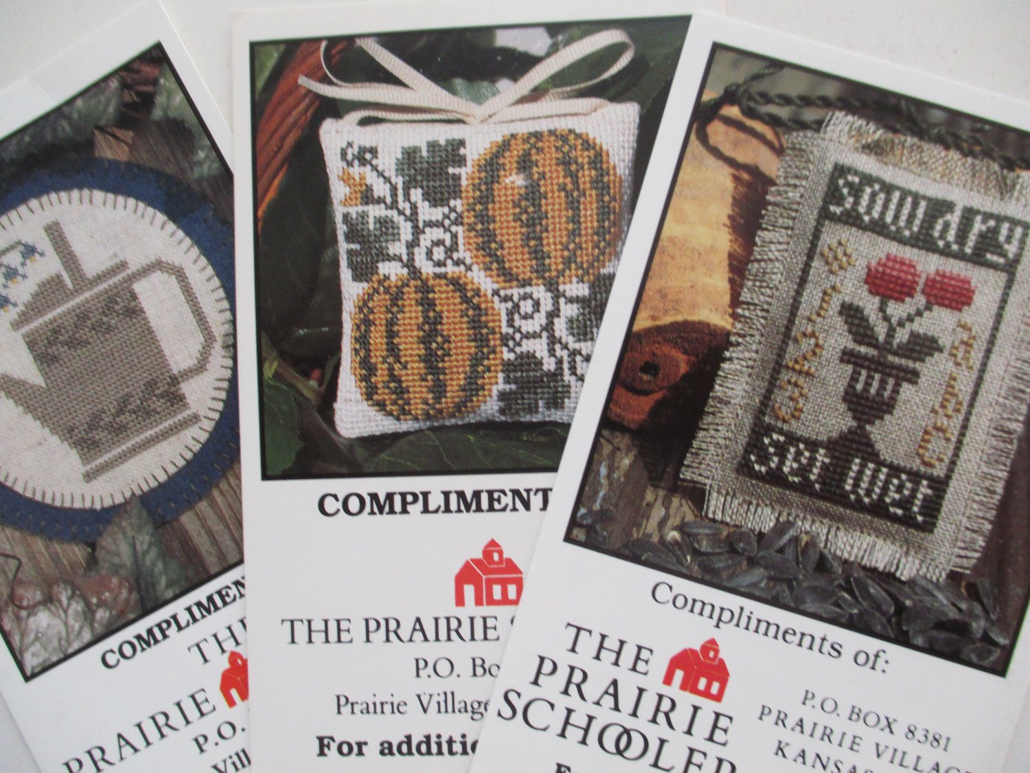 Lot 5 Prairie Schooler Charts 4 Seasons, Prairie Year, 3 Small