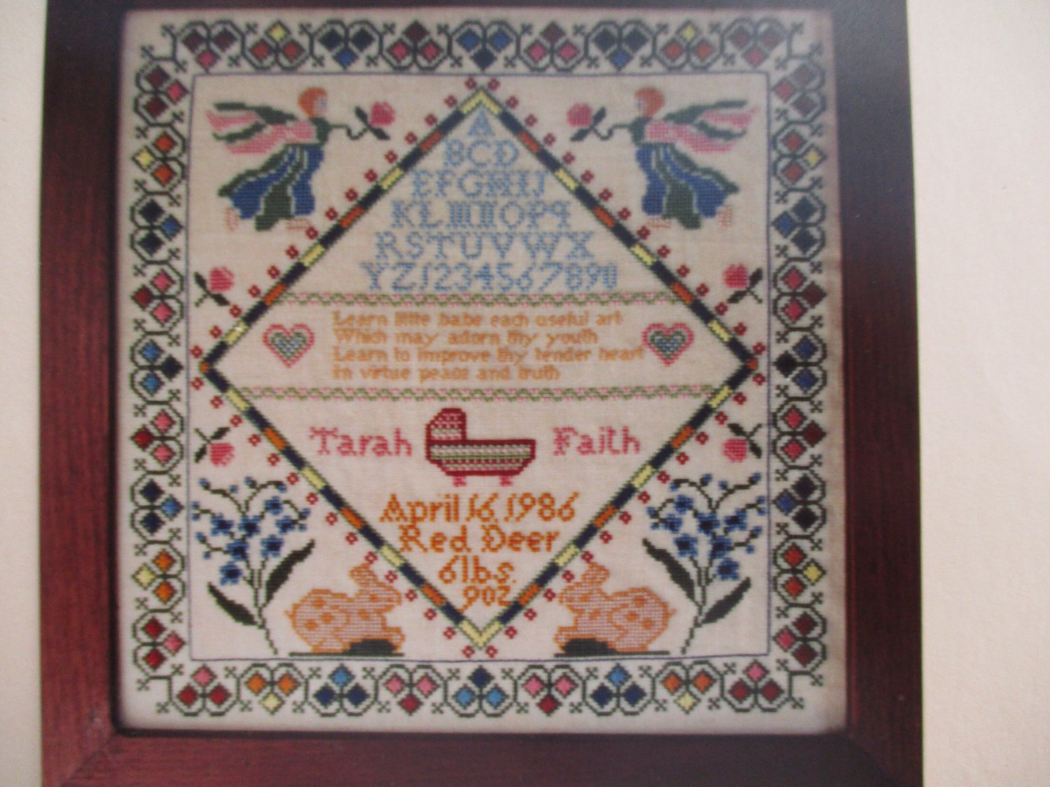 The Essamplaire Birth Sampler Cross Stitch