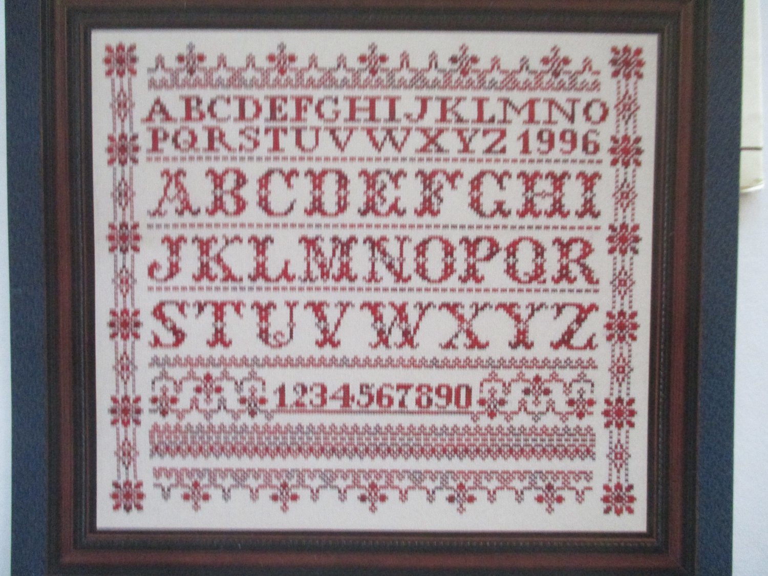 3 Marilyn Leavitt Imblum Cross Stitch Charts: Sampler Baby Garden Bride