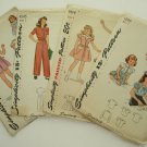 Lot of 4 Vintage Simplicity Girls Patterns Size 2 and 4