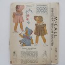 2 Toddler Girls Vintage McCall Patterns with Transfers Size 2