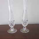 Pair Waterford Crystal Araglin Footed 9" Bud Vases