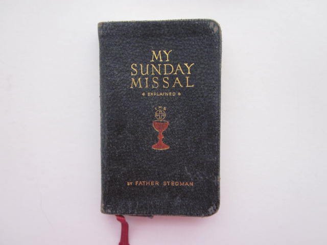 1938 My Sunday Missal Father Stedman Prayer Book Catholic Latin Mass in Box