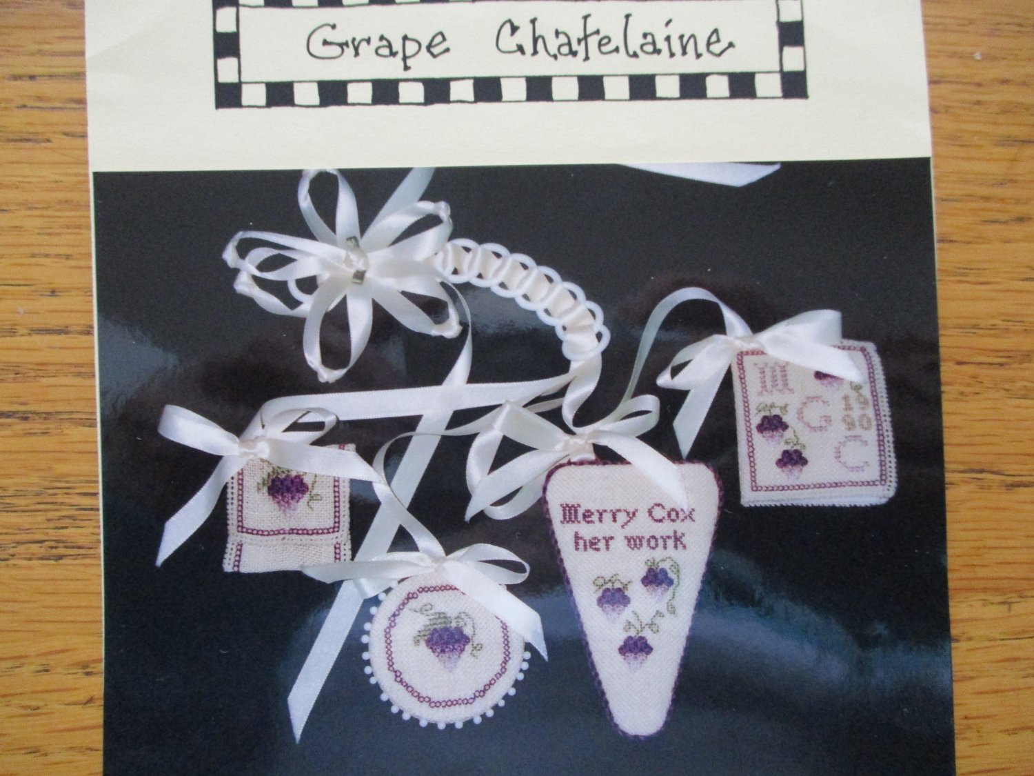 From Merry's Heart Grape Chatelaine Chart Cross Stitch Case Accessories