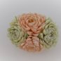Vintage Handcrafted Sea Shell Flower Brooch Pin