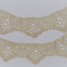 Lovely Pair Matching Hand-Made Crochet Lace Pieces, Tiebacks