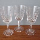 Lot Waterford Crystal Lismore 3 White Wine Glasses