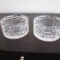 Set of 2 Waterford Crystal Ashtrays