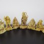 7 Gods of Good Fortune Carved Figures India Japan China Celluloid