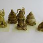 7 Gods of Good Fortune Carved Figures India Japan China Celluloid