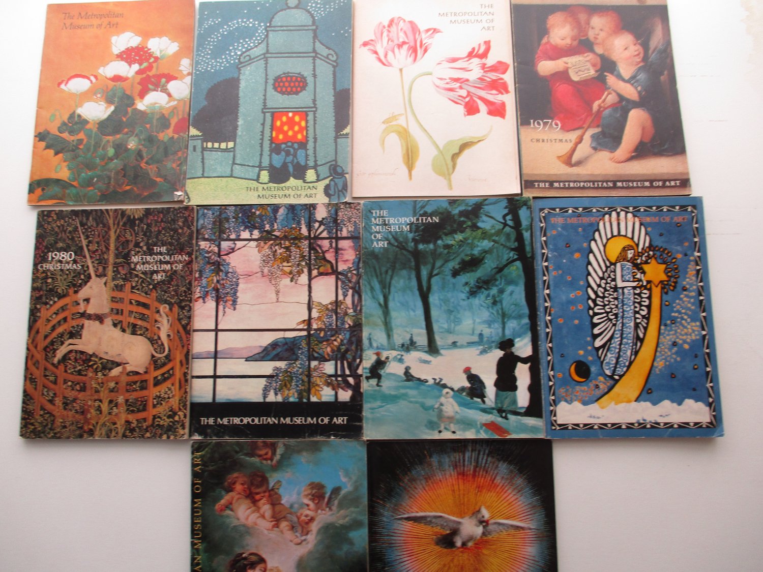 Lot 10 Metropolitan Museum of Art Catalogs most Christmas 1977-1991