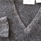 Nieman Marcus Cashmere Sweater Women’s Medium V-Neck Black