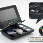 Portable Multimedia DVD Player with 7 Inch Swivel Screen and Copy Function