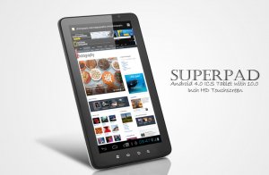 Android 4.0 Tablet PC - SuperPad - 10 Inch HD Display, Capacitive Multi Touch