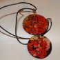 Handmade One of a Kind Double Mosaic Pendant Necklace (Item#41)