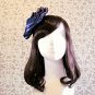 2-Color Silky Chiffon Rose Flower Hair Fascinator Top Hat Clip Brooch Party Birthday Wedding Church