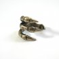 Unique Funny Bird Eagle Animal Claw Bronze Ring Woman Accessory
