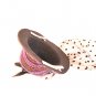 13cm Cocktail Feather Purple Stripe Rose Lady Top Hat Hair Fascinator Halloween Lolita Party