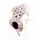 FREE SHIPPING Party Shining Silver Sequin Embroidery Flower Headband