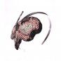 FREE SHIPPING Party Sequin Fabric Large Brown BUTTERFLY Lady Headband