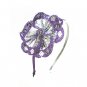 FREE SHIPPING Cocktail Party Purple Sequin Flower Rose Headband