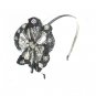 FREE SHIPPING Cocktail Party Black Sequin Flower Rose Headband