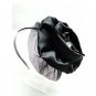 FREE SHIPPING Cocktail Party Large Black Flower Veil Hat Headband