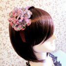 FREE SHIPPING Party Wedding Party Chiffon Flower Lace Burgundy Headband