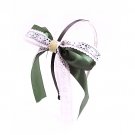 FREE SHIPPING Green Double Layer Ribbon Lace Bow Girl Lady Headband