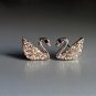 Elegant Mini Swan Rhinestone Stud Earrings