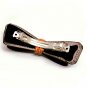 FREE SHIPPING Brown Artificial Leather Bow Hair Clip Barrette