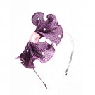 FREE SHIPPING Grand Purple Chiffon Bow Shinning Headband Hair Band