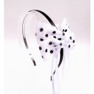 FREE SHIPPING Lovely Lolita Maid Costume Double Dot Bow Headband