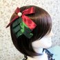 FREE SHIPPING DIY Lovely X'MAS Christmas Layer Ribbon Pearl Headband