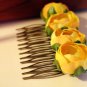 FREE SHIPPING Bridal Bridesmaid Wedding X'MAS Party Prom Vintage Rose Hair Comb Hair Accessory