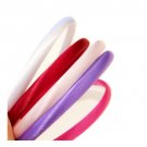 FREE SHIPPING 5-Color Set of Satin Wrapped Plastic Headbands Hair Accessory