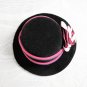 8cm 2-Color Rose Crossing Leather Mini Top Hat Clip Hair Fascinator Halloween Lolita Party