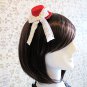 8cm White Lace Trim Ribbon BOW Red Mini Top Hat Hair Fascinator Lolita Party