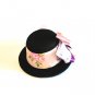 8cm Layered Ribbon Lady Top Hat Clip Hair Derby Fascinator Costume Cocktail Lolita Party