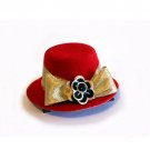 8cm Lolita Golden Bow Sequin Flower Top Hat Clip Hair Fascinator Costume Cocktail Party
