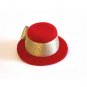 8cm Lolita Golden Bow Sequin Flower Top Hat Clip Hair Fascinator Costume Cocktail Party